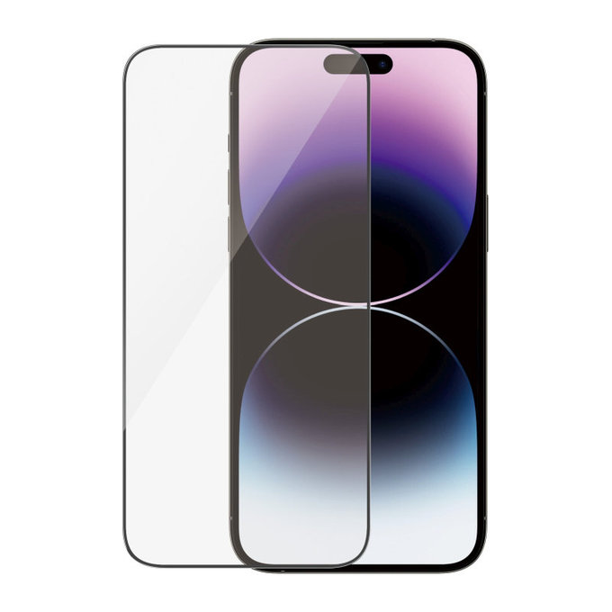 Προστατευτικό γυαλί UWF Anti-Reflective AB με εφαρμογέα για iPhone 14 Pro Max, Μαύρο, PanzerGlass