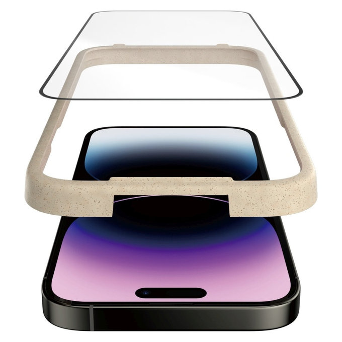 Προστατευτικό γυαλί UWF Anti-Reflective AB με εφαρμογέα για iPhone 14 Pro Max, Μαύρο, PanzerGlass