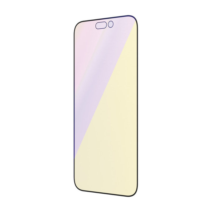 Προστατευτικό γυαλί UWF Anti-Bluelight AB με εφαρμογέα για iPhone 14 Pro, Μαύρο, PanzerGlass