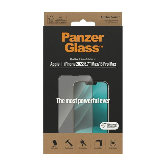 Προστατευτικό Γυαλί για iPhone 13 Pro Max, 14 Plus, UWF AB, PanzerGlass