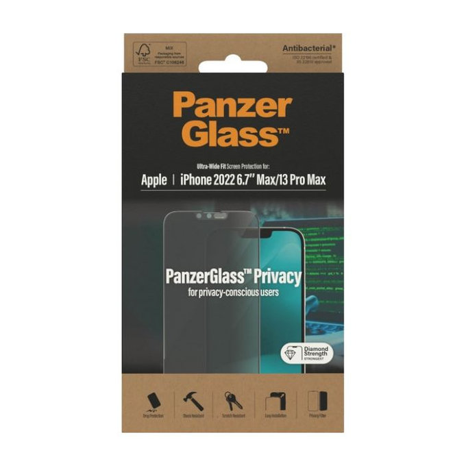 Προστατευτικό Γυαλί UWF Privacy AB για iPhone 13 Pro Max | 14 Plus | PanzerGlass