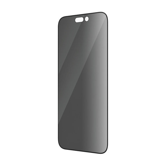 Προστατευτικό γυαλί UWF Privacy AB με εφαρμογέα για iPhone 14 Pro, Μαύρο, PanzerGlass
