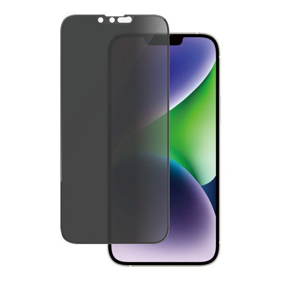 Προστατευτικό γυαλί UWF Privacy AB με εφαρμογέα για iPhone 14 Plus/13 Pro Max, Μαύρο, PanzerGlass
