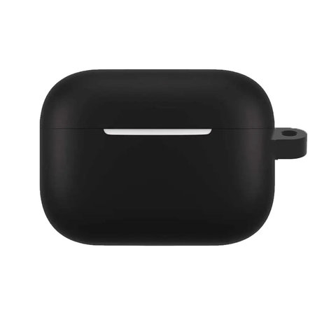 Θήκη Σιλικόνης με Γάντζο για AirPods Pro, Μαύρο, Black, FixPremium