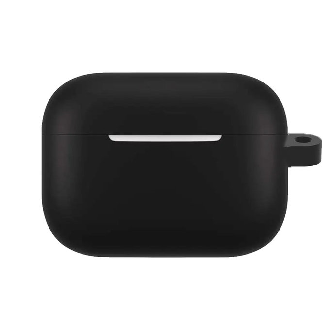 Θήκη Σιλικόνης με Γάντζο για AirPods Pro, Μαύρο, Black, FixPremium