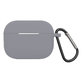 FixPremium - Θήκη Σιλικόνης με Καραμπίνερ για AirPods Pro | Space Gray