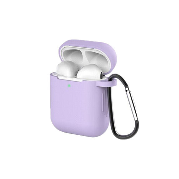 Θήκη Σιλικόνης για AirPods 1 & 2, Lila, FixPremium