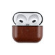 Θήκη από τεχνητό δέρμα για AirPods 3, Καστανός, Brown, FixPremium