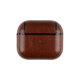 Θήκη από τεχνητό δέρμα για AirPods 3, Καστανός, Brown, FixPremium