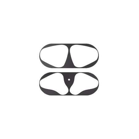 Αντι-σκόνη Αυτοκόλλητο για AirPods 1 & 2 | Μαύρο | Black | FixPremium