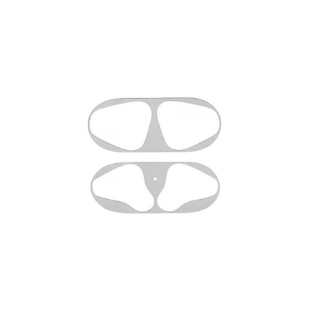 Αντι-σκόνη Αυτοκόλλητο για AirPods 1 & 2 | Ασημί | Silver | FixPremium