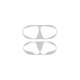 Αντι-σκόνη Αυτοκόλλητο για AirPods 1 & 2 | Ασημί | Silver | FixPremium