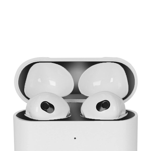Αντι-σκόνη Αυτοκόλλητο για AirPods 3, Μαύρο, Black, FixPremium