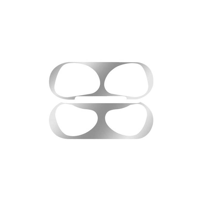 Αντι-σκόνη Αυτοκόλλητο για AirPods 3, Ασημί, Silver, FixPremium