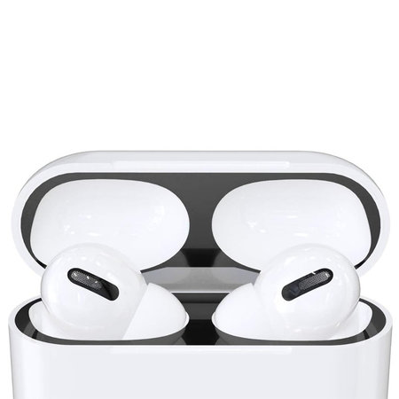 Αντι-σκόνη Αυτοκόλλητο για AirPods Pro | Μαύρο | Black | FixPremium