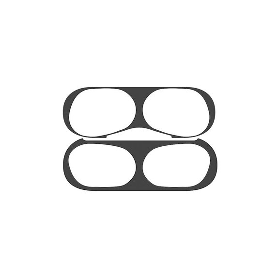 Αντι-σκόνη Αυτοκόλλητο για AirPods Pro, Μαύρο, Black, FixPremium