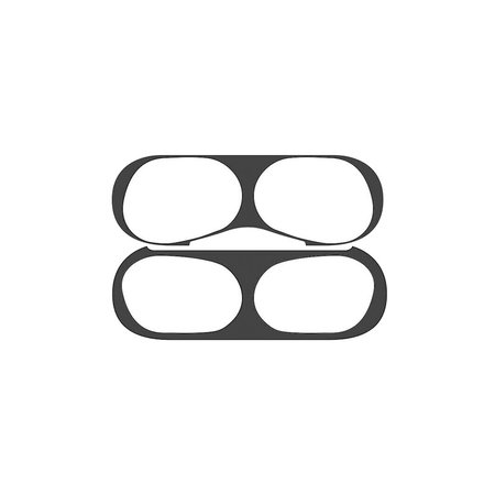 Αντι-σκόνη Αυτοκόλλητο για AirPods Pro | Μαύρο | Black | FixPremium