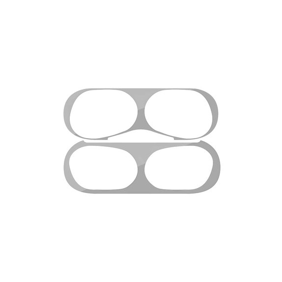Αντι-σκόνη Αυτοκόλλητο για AirPods Pro, Ασημί, Silver, FixPremium