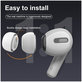Ακουστικά για AirPods Pro, Σετ 3τμχ (L, M, S), λευκό, White, FixPremium