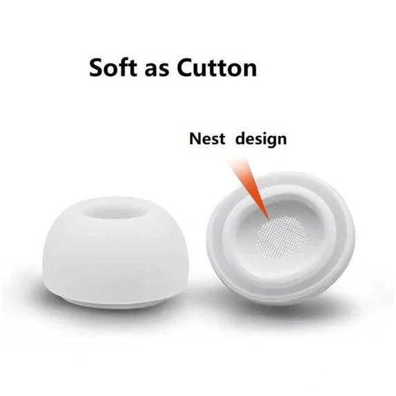 Ακουστικά για AirPods Pro, Σετ 3τμχ (L, M, S), λευκό, White, FixPremium