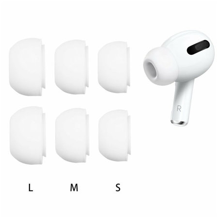 EarTips για AirPods Pro | Σετ 3τμχ (L, M, S) | λευκό | White | FixPremium