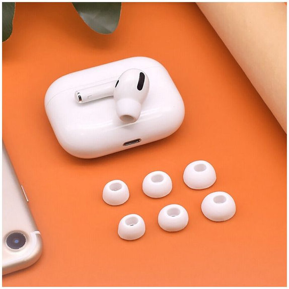 Ακουστικά για AirPods Pro, Σετ 3τμχ (L, M, S), λευκό, White, FixPremium