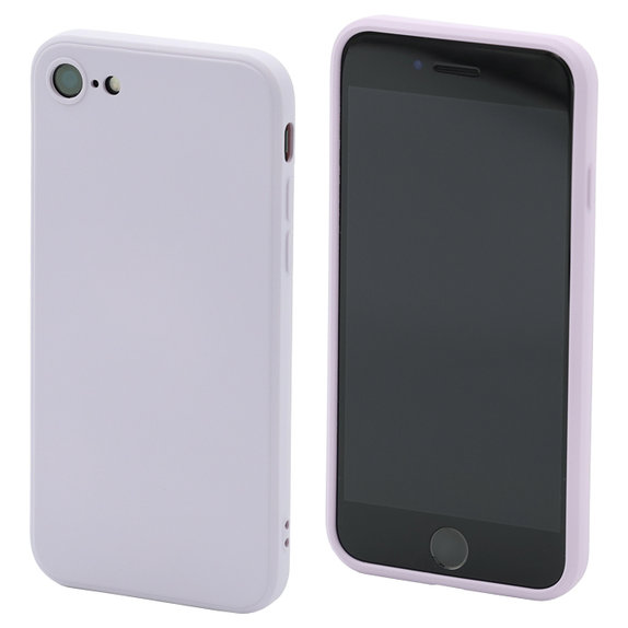 Θήκη σιλικόνης για iPhone 7, 8, SE 2020 & SE 2022, Μωβ, Purple, FixPremium