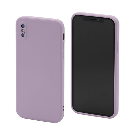Θήκη σιλικόνης για iPhone X & XS, Μωβ, Purple, FixPremium