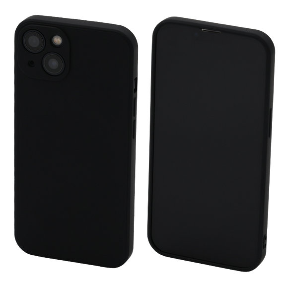 Θήκη σιλικόνης για iPhone 13, Μαύρο, Black, FixPremium