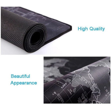 Pad Ποντικιού & Πληκτρολογίου με Σχέδιο Χάρτη | Μαύρο | Black | FixPremium