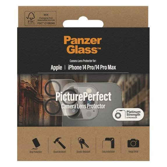 Προστατευτικό Φακού Κάμερας PicturePerfect για iPhone 14 Pro, 14 Pro Max, transparent, PanzerGlass