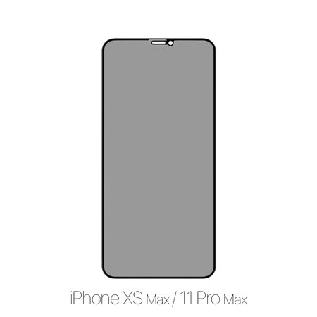 Privacy Anti-Spy Glass - Προστατευτικό Γυαλί για iPhone XS Max | 11 Pro Max | FixPremium