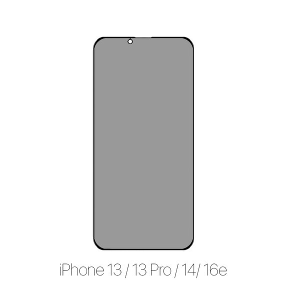 Προστατευτικό Γυαλί για iPhone 13, 13 Pro, 14, Privacy Anti-Spy Glass, FixPremium