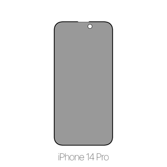 Προστατευτικό Γυαλί για iPhone 14 Pro, Privacy Anti-Spy Glass, FixPremium