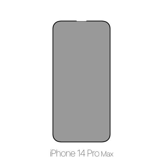 Προστατευτικό Γυαλί για iPhone 14 Pro Max, Privacy Anti-Spy Glass, FixPremium