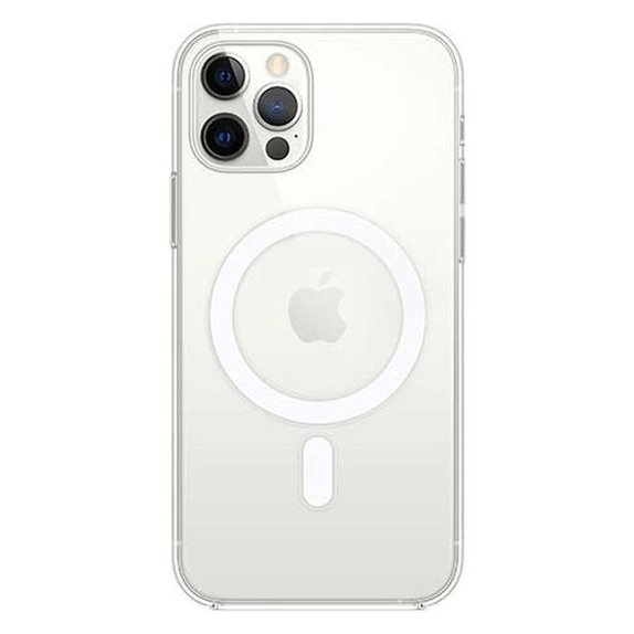 Θήκη σιλικόνης με MagSafe για iPhone 12 & 12 Pro, Transparent, FixPremium