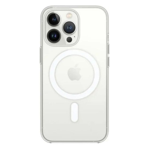 Θήκη σιλικόνης με MagSafe για iPhone 13 Pro, Transparent, FixPremium