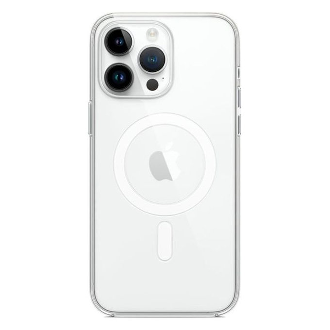 Θήκη σιλικόνης με MagSafe για iPhone 14 Pro Max, Transparent, FixPremium