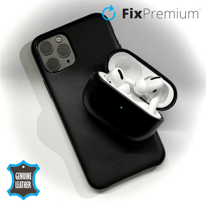 Δερμάτινη Θήκη για AirPods 3, Μαύρο, Black, FixPremium