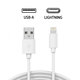 Καλώδιο Lightning / USB, 1 m, συμβατό με Apple, bulk