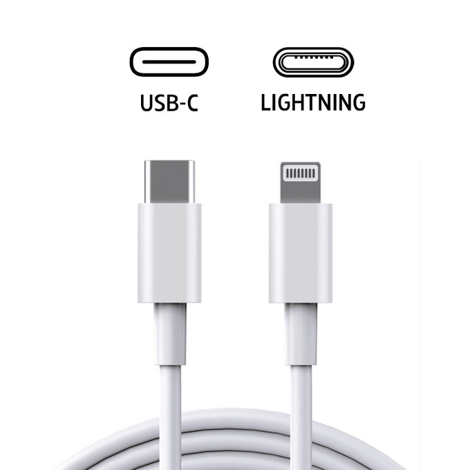 Καλώδιο Lightning / USB-C, 2 m, συμβατό με Apple, bulk