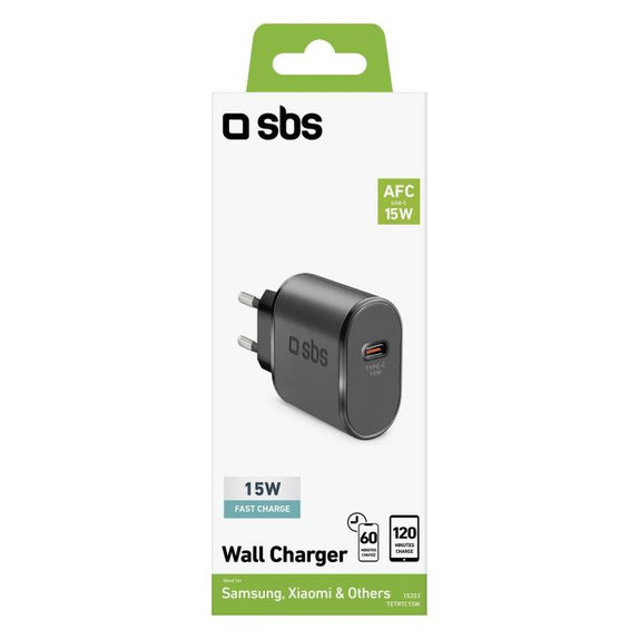 Αντάπτορας Φόρτισης USB-C 45W PD, μαύρος | SBS