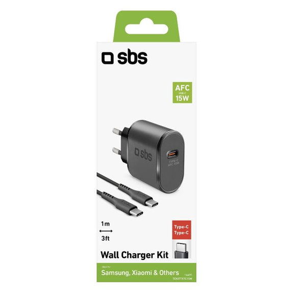 Αντάπτορας Φόρτισης USB-C 65W PD, μαύρος | SBS