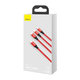 Καλώδιο USB-C 3 σε 1 (2x USB-C, Lightning) (1.5m) | Κόκκινο | Red | Baseus