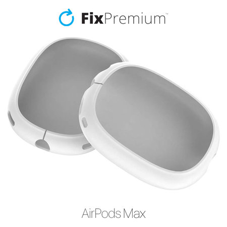 Θήκη Σιλικόνης για AirPods Max, Λευκό, White, FixPremium