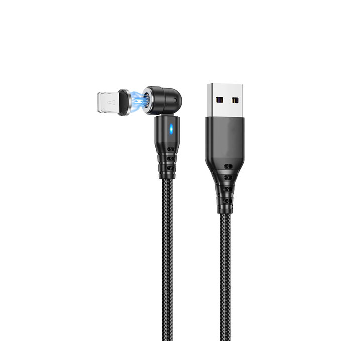 Μαγνητικό Καλώδιο Lightning / USB (1m) | Μαύρο | Black | FixPremium