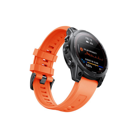 Λουράκι Σιλικόνης για Garmin (QuickFit 22mm) | Πορτοκάλι | Orange | FixPremium