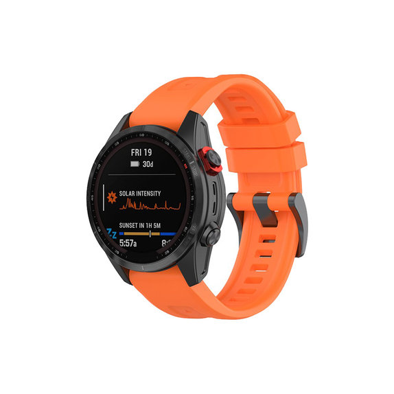 Λουράκι Σιλικόνης για Garmin (QuickFit 26mm) | Πορτοκάλι | Orange | FixPremium