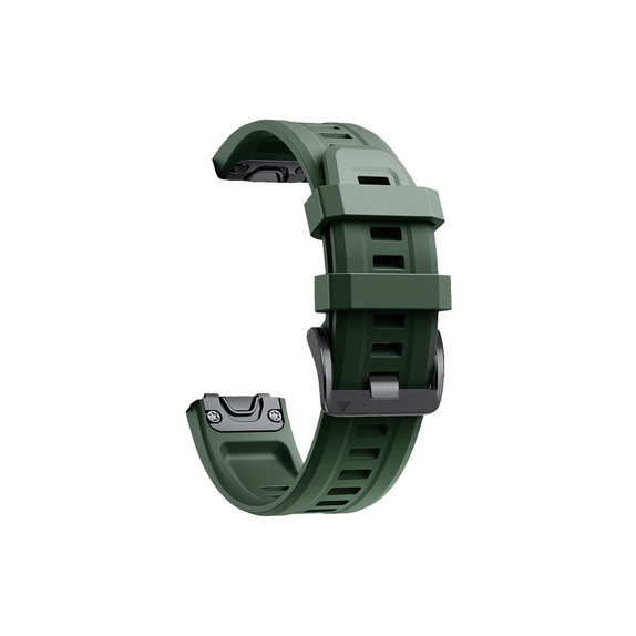 Λουράκι Σιλικόνης για Garmin (QuickFit 26mm) | dark green | FixPremium