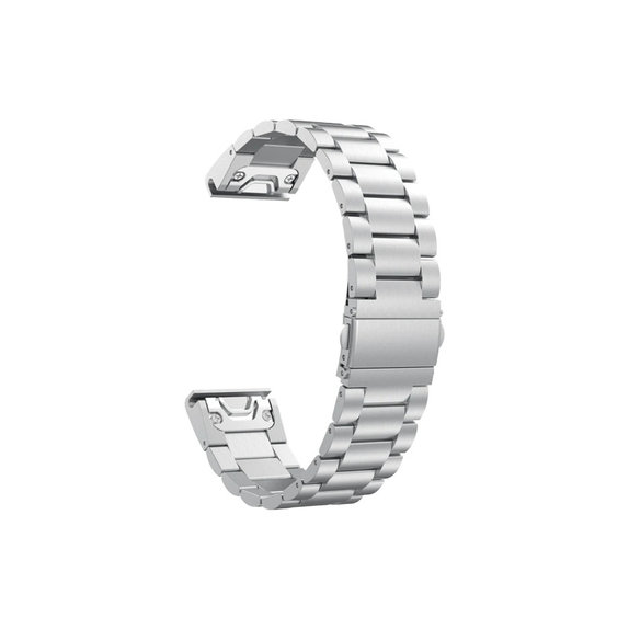 Λουράκι Ανοξείδωτου Ατσαλιού για Garmin (QuickFit 22mm) | Ασημί | Silver | FixPremium